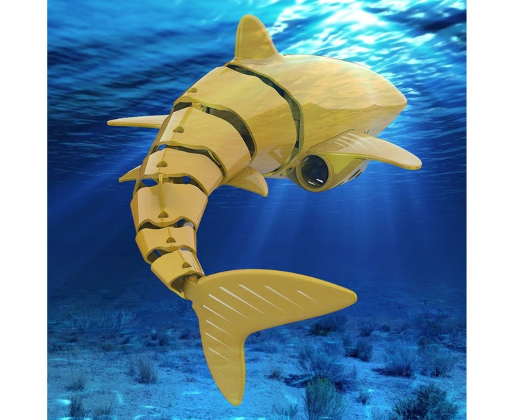 Streamlined Design Shark Toy Automatic Demonstration Indicator Light Underwater Carousel 1