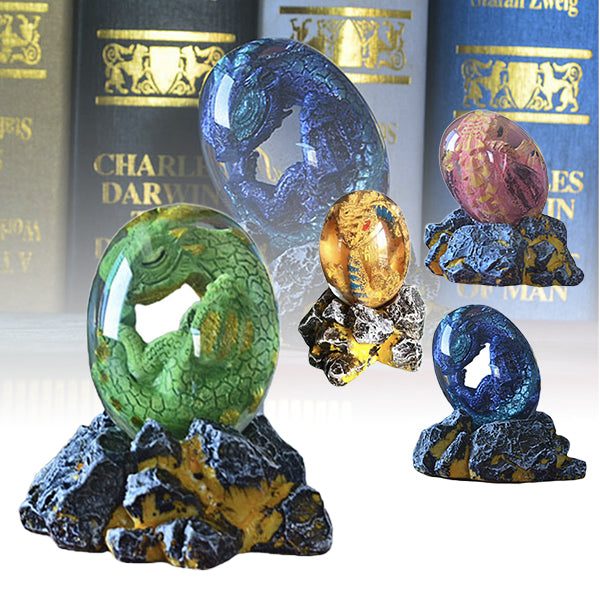 Resin Lava Dragon Egg Sculpture Carousel 2