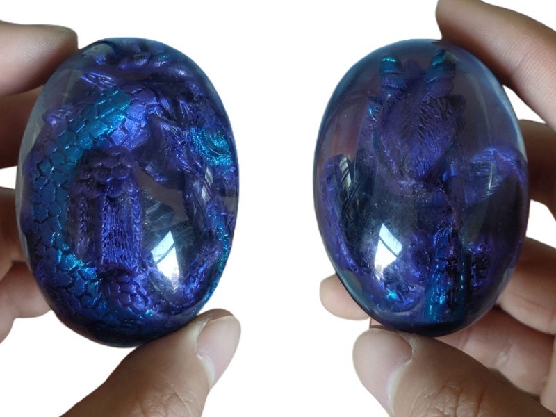 Resin Lava Dragon Egg Sculpture Carousel 15