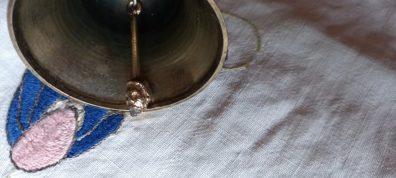 Vintage New Zealand Souvenir Brass Bell Carousel 3