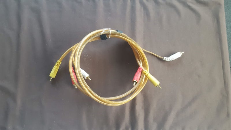 3-MALE TO 3-MALE RCA AUDIO STEREO SUBWOOFER CABLE Carousel 1