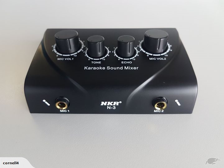 KARAOKE MIXER (FOR 2 MICS WITH ADJUSTABLE ECHO & TONE) FOR LAPTOP, SMART TV Carousel 1