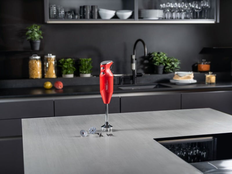 Bamix 350W Maxx Immersion Stick Blender Red + FREE Wet/Dry Processor (Swiss) Carousel 2