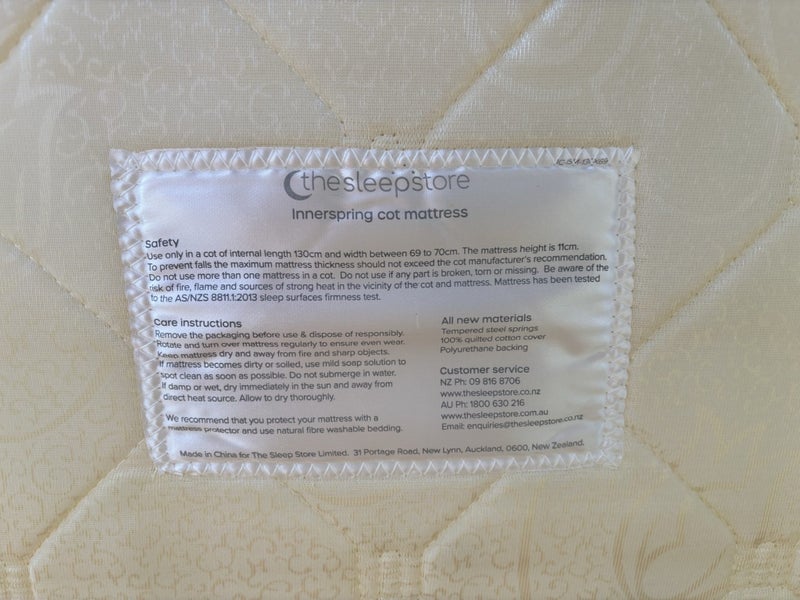 Touchwood cot and Sleep Store innerspring cot mattress Carousel 6