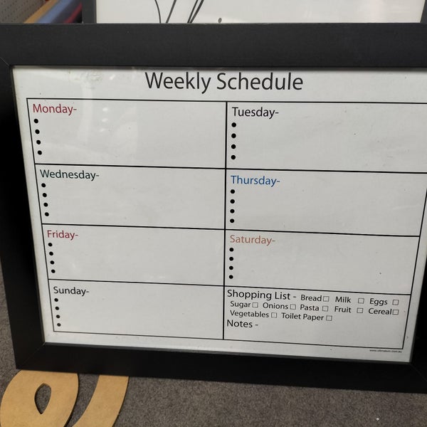 Weekly Schedule Carousel 1