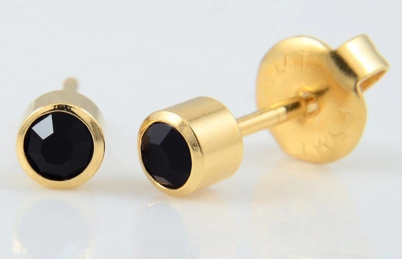 Ear Piercing Unts. Gold Jet/Black Carousel 1