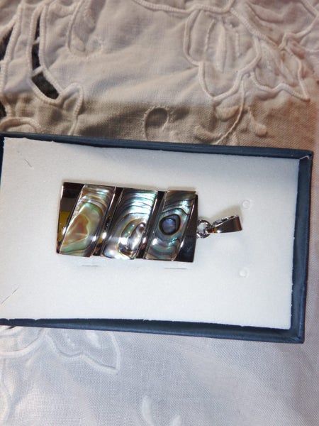 NEW - Natural Paua / Abalone Pendant - #ABP1 Carousel 6