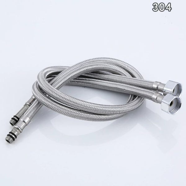 8mm PEX Core Stainless Steel Mixer Tap Hose Pair (600mm) Carousel 1