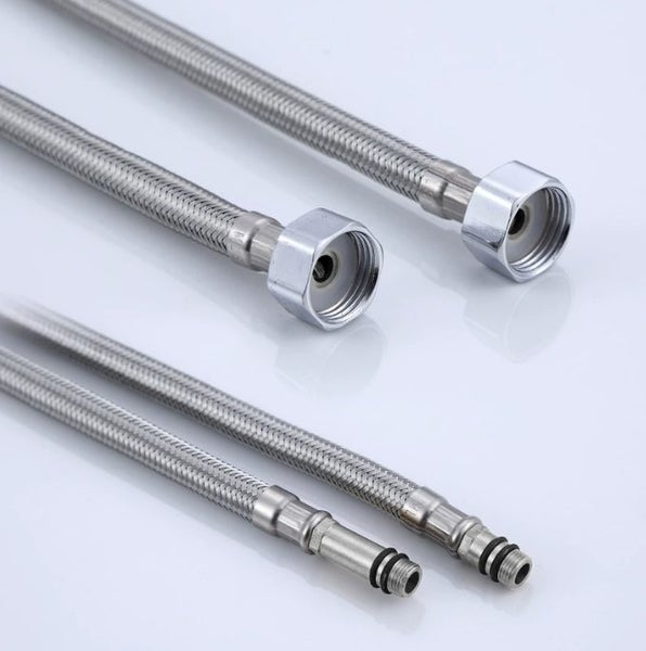 8mm PEX Core Stainless Steel Mixer Tap Hose Pair (600mm) Carousel 2