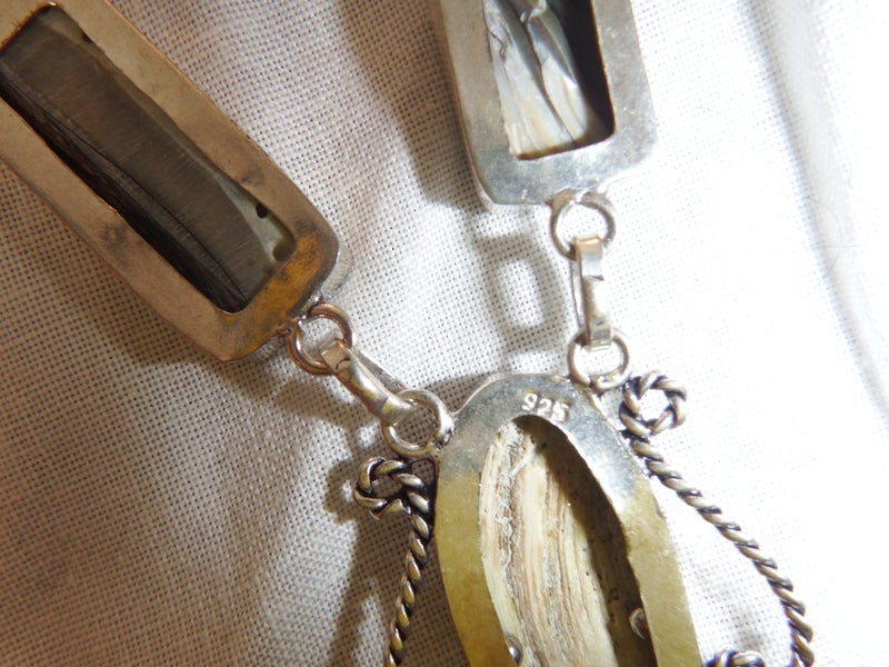 NEW - Natural Paua / Abalone Necklace - #ABN2 Carousel 12