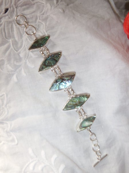 NEW - Stunning Paua / Abalone Bracelet - #ABB2 Carousel 2