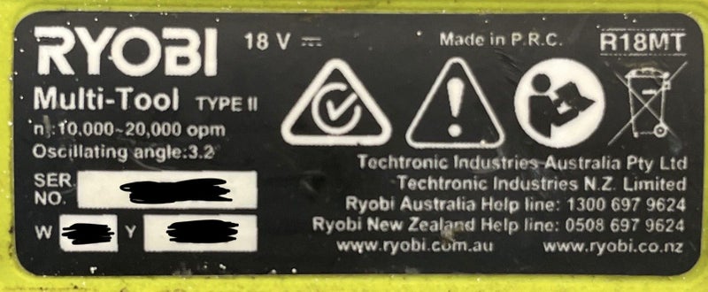 RYOBI CORDLESS MULTI TOOL SKIN ONLY Carousel 4