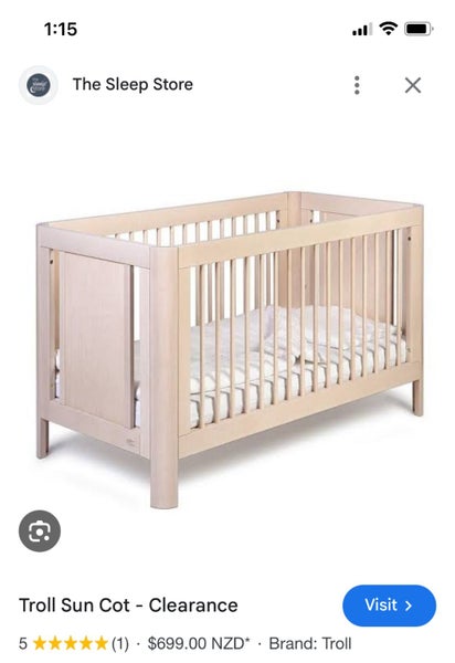 Troll Cot with mattress and Stokke protector Carousel 1
