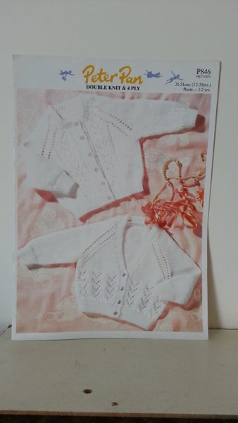 BABY CARDIGAN KNITTING PATTERN P846 Carousel 1