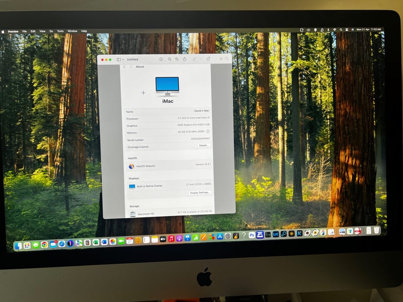 I Mac 27 & SATECHI USB-C Aluminium Monitor Stand Hub Carousel 2