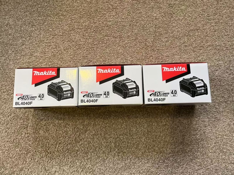 Brand New Makita XGT High Output Lithium Ion Battery 40V 4Ah BL4040F x 3 Carousel 1