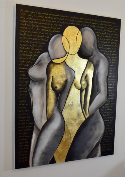 THE MAORI LEGEND OF HINEAHUONE THE FIRST WOMAN CREATED BY TANE MAHUTA- GOLD LEAF Carousel 12