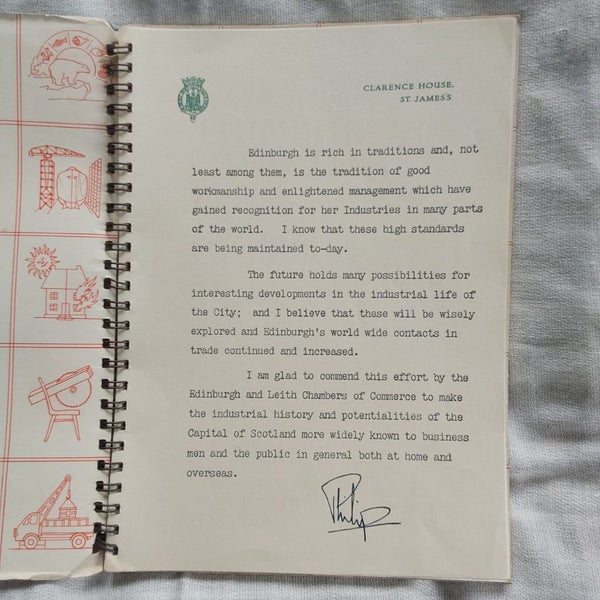 PRINCE PHILIP Signature on Letterhead Carousel 1