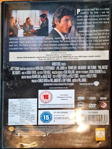 Final Analysis (Region 2 Version)64584552817027111