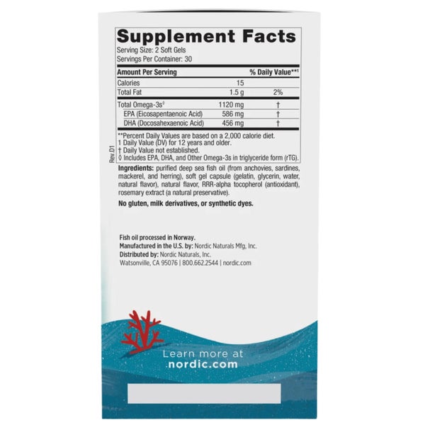 Nordic Naturals, Ultimate Omega 2x Teen, 60 Softgels Carousel 2