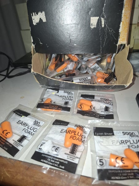 Foam Ear Plugs - Lynn River 5000 Series. 5 packs of 2 (10 plugs/5 pairs) Carousel 2