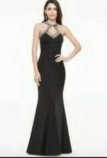 Navy Full Length Ball Dress Carousel 1