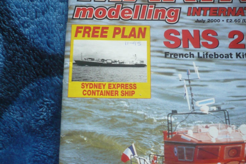 2 X "Marine Modelling" mags c/w plans for container ship Carousel 2