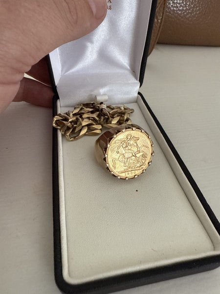 Half sovereign ring 1900 Carousel 1