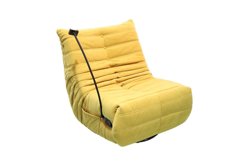REPLICA TOGO 360 Swivel Reclining Lounge Chair With Mobile Holder (Yellow) Carousel 1