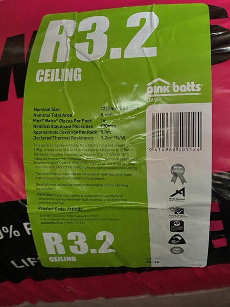 Ceiling Pink Batts R3.2 x2 Carousel 2