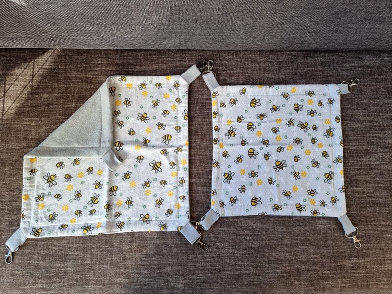 Sale: 2 flat Hammocks bees and grey fleece Carousel 4