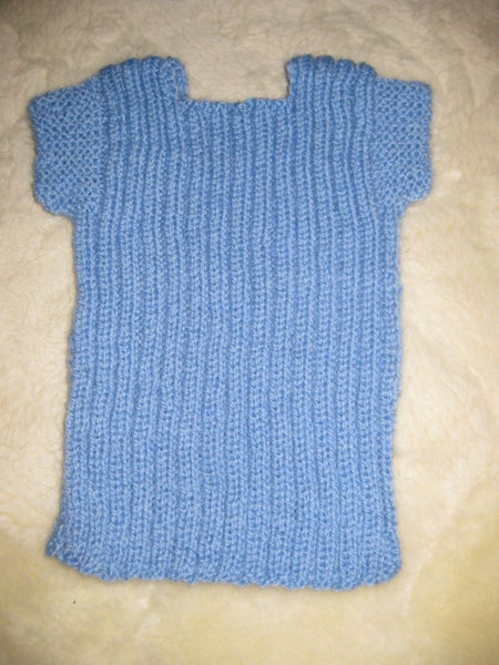 Hand knitted 4ply 100% wool baby singlet,628632427266581116