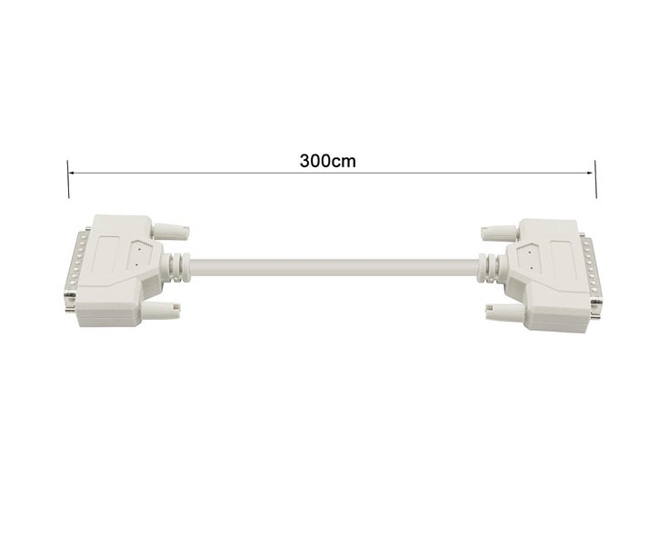 3m Parallel DB25 25-pin Male to Male Cable for Connecting Computer Carousel 2