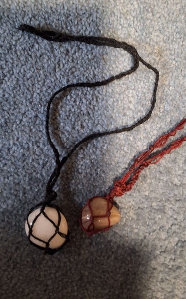 2X GEMSTONE LIKE NECKLACES Carousel 1
