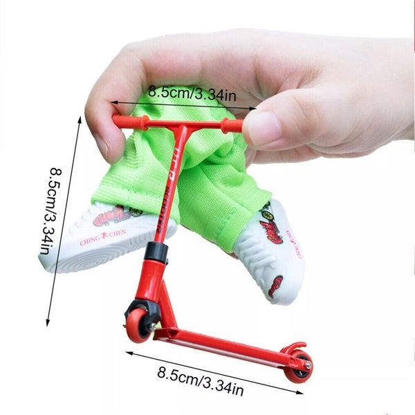 1 Set Mini Finger Scooter Toy Skateboards Shoes Pants Alloy Finger Board Kids... Carousel 2
