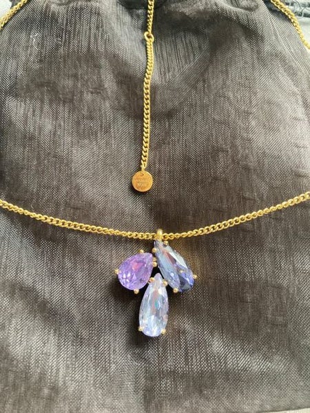 Dyrberg/ Kern pretty purple & blue necklace Carousel 2