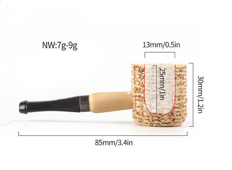Corn Smoking Pipe Corncob Pipe Tobacco Cigarettes Cigar Pipes Portable Gift Carousel 2