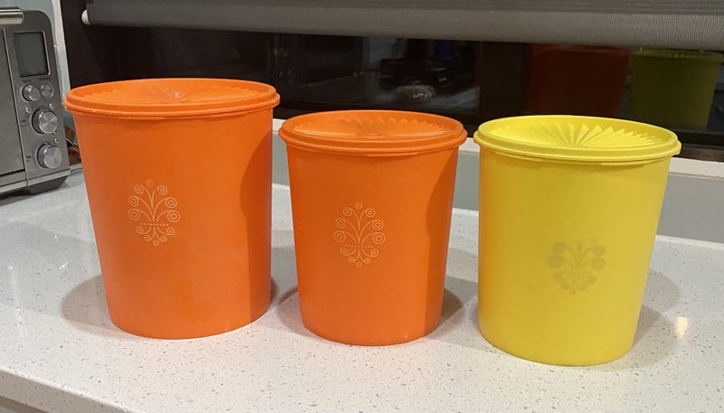 Vintage Tupperware Storage Containers x 3 Carousel 1
