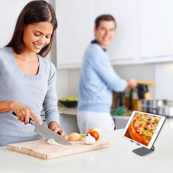 Desktop Phone Holder Aluminum Stand For iPhone, Samsung, Tablet (Black)62950006614785111