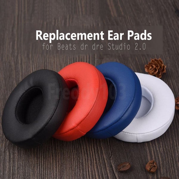 White Replacement Earpads Cushion for Beats dr dre Studio 2.0 Headphone Carousel 2