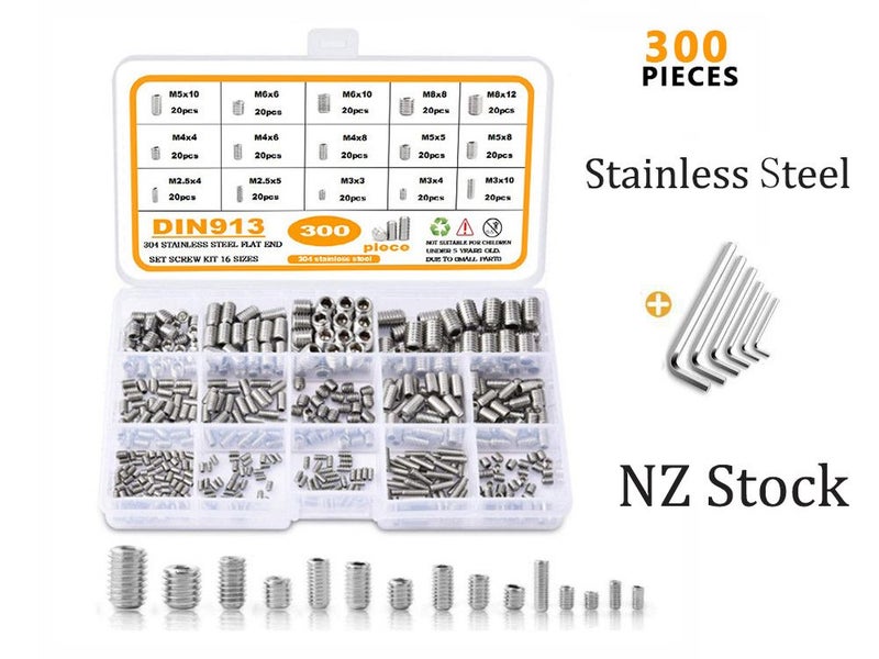 Hex Socket Set Screws 300PCS Carousel 1