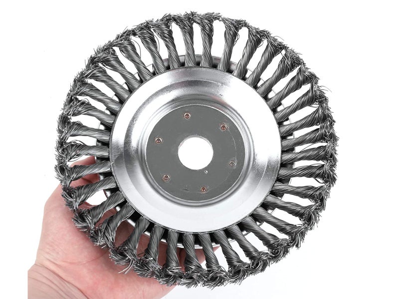 8 Inch Weed Eater Brush Steel Wire Brush Cutter Trimmer Head Set Carousel 1