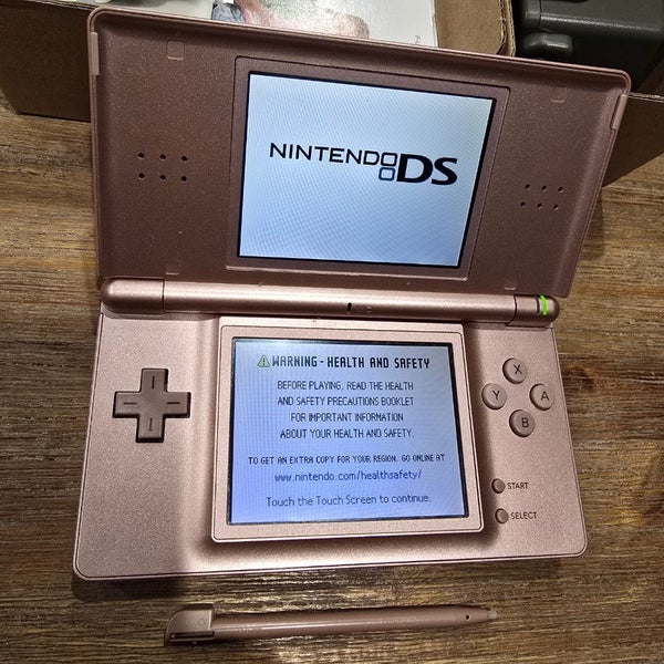 Nintendo DS Lite Boxed Console - Rare Metallic Rose Colour - Free Postage Carousel 2