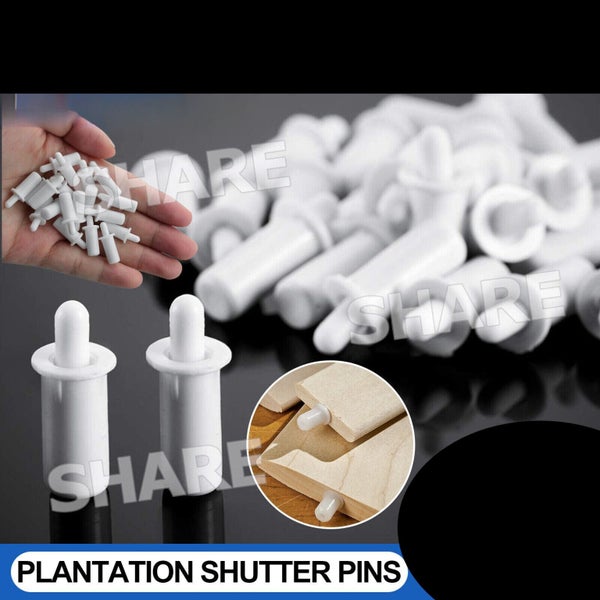 50 For Plantation Shutter Louver Repair Pin Spring Loaded Replacement Pins Carousel 1