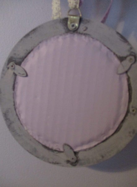 Small Pretty Petit Point Cross-stitch in Wee Hanging Frame Carousel 8