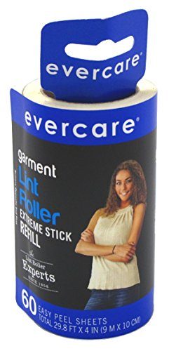 Evercare Lint Roller Refill Picks Up Lint, Dust, Dandruff 60 Layers Carousel 1