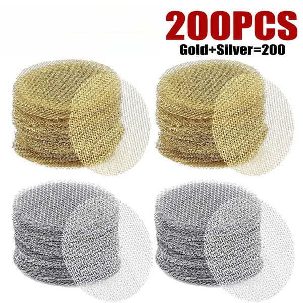 Pipe Screens Brass+Stainless Steel Metal Tobacco Smoking Pipe Filters 3/4 Inch Carousel 1