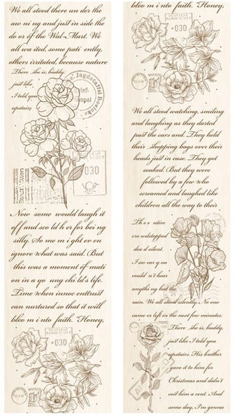 Vintage Antique Washi Tape / Flower & Plants Carousel 1