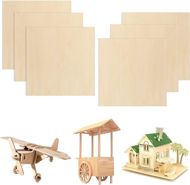 Bulk Blanks- Basswood Plywood 300x200x3mm Sheets for Laser Engraving (10 Pcs) Carousel 2