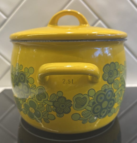 Rare Mid-century Finel Enamel Pot 2.5L - RRP $300+ Carousel 2